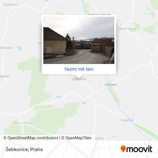 Šebkovice mapa