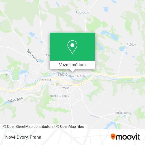 Nové Dvory mapa