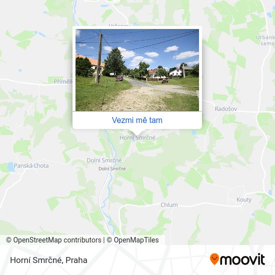 Horní Smrčné mapa