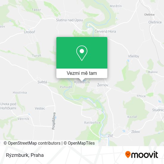 Rýzmburk mapa