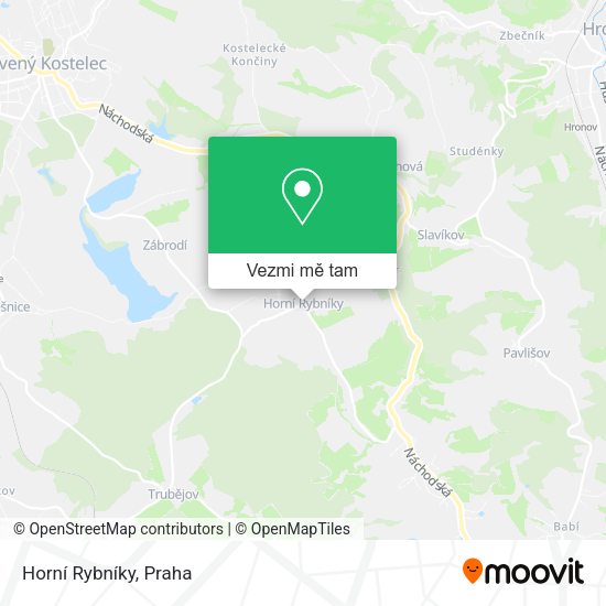 Horní Rybníky mapa