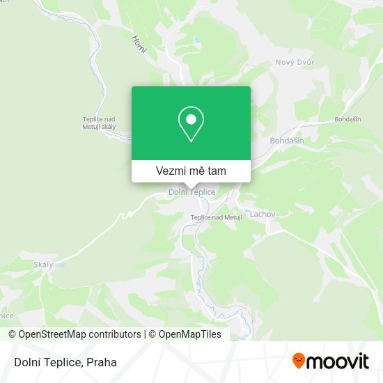 Dolní Teplice mapa