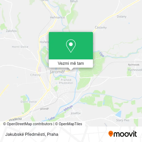 Jakubské Předměstí mapa