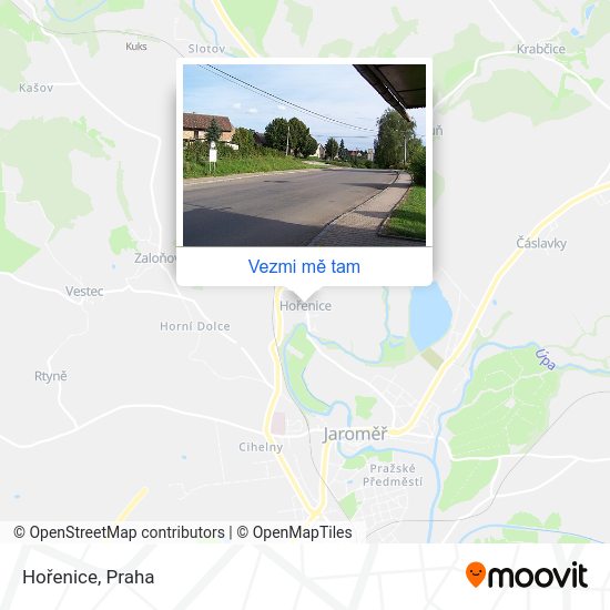 Hořenice mapa