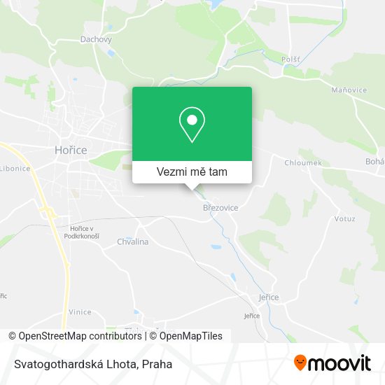 Svatogothardská Lhota mapa