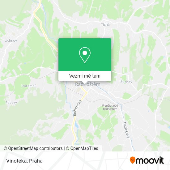 Vinotéka mapa