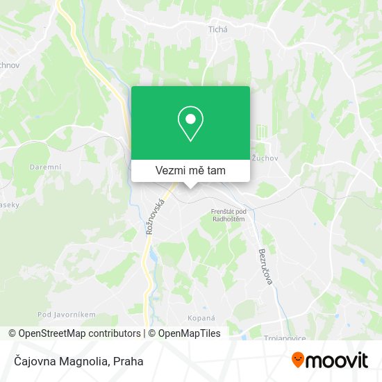 Čajovna Magnolia mapa