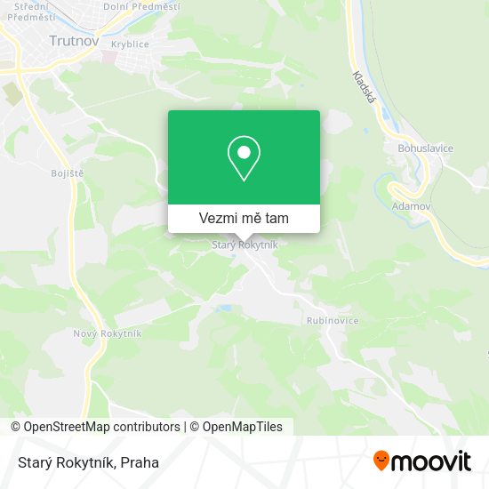 Starý Rokytník mapa