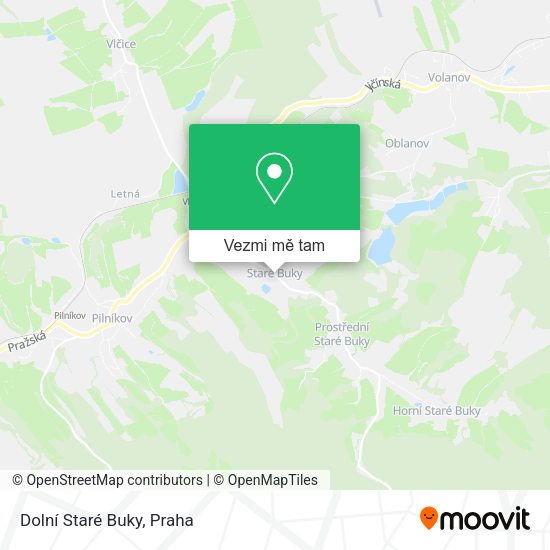 Dolní Staré Buky mapa
