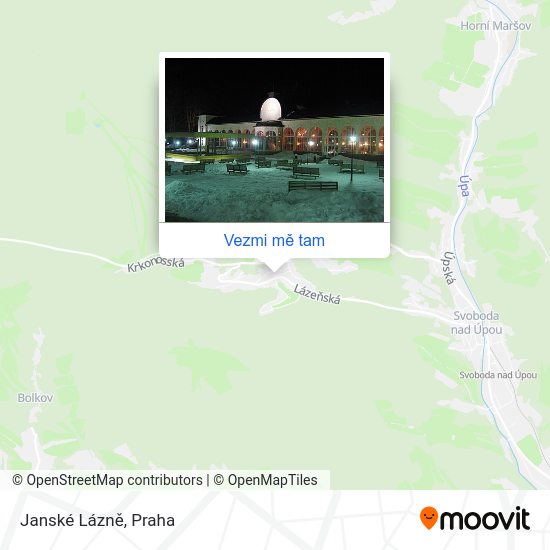 Janské Lázně mapa