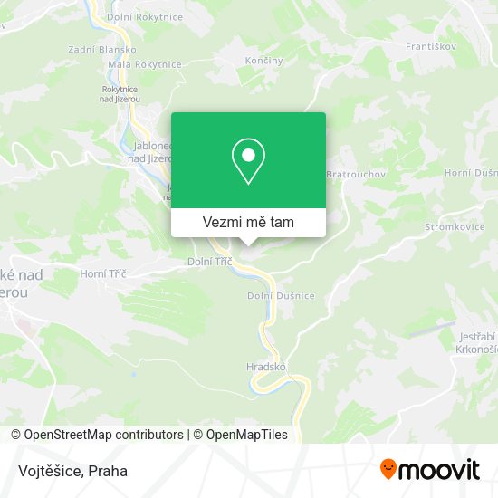Vojtěšice mapa