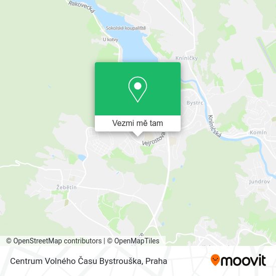 Centrum Volného Času Bystrouška mapa