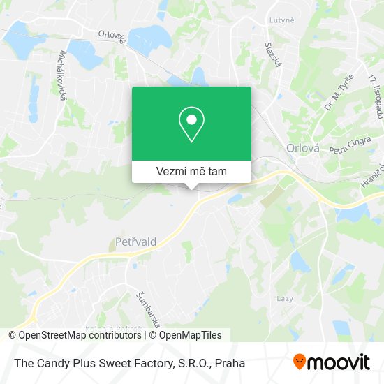 The Candy Plus Sweet Factory, S.R.O. mapa