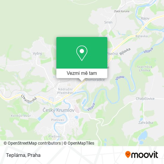 Teplárna mapa
