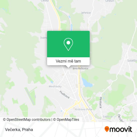 Večerka mapa
