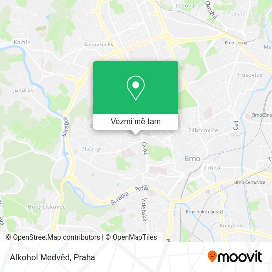 Alkohol Medvěd mapa