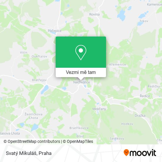 Svatý Mikuláš mapa
