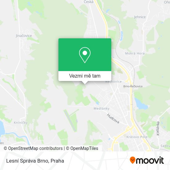 Lesní Správa Brno mapa