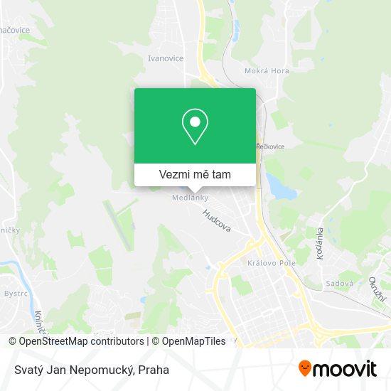 Svatý Jan Nepomucký mapa