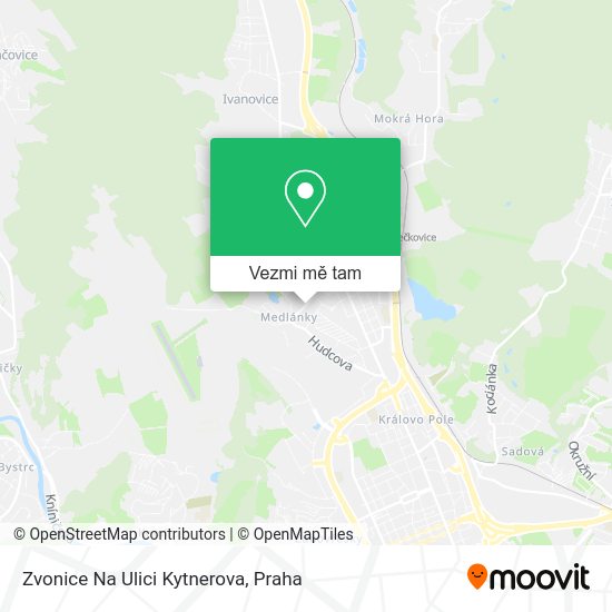 Zvonice Na Ulici Kytnerova mapa