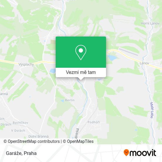 Garáže mapa