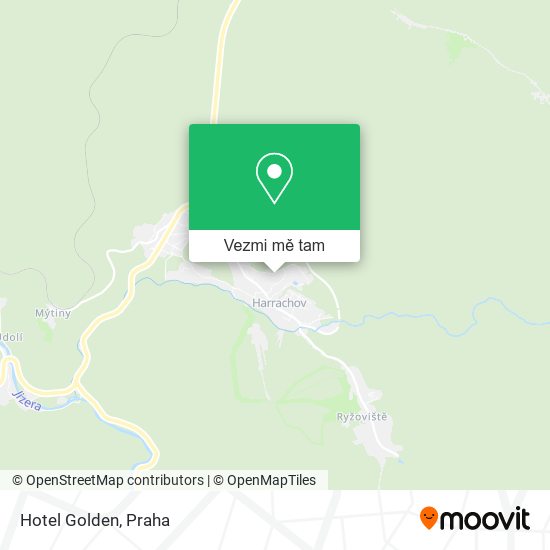 Hotel Golden mapa