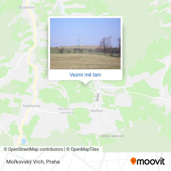 Mořkovský Vrch mapa