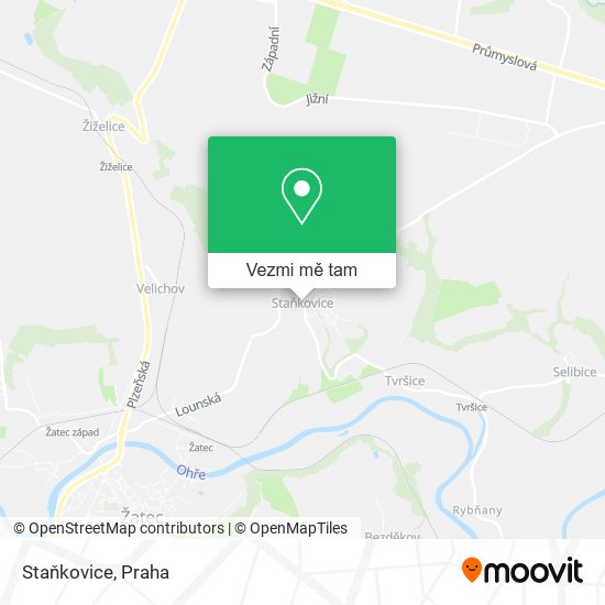 Staňkovice mapa