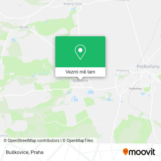 Buškovice mapa