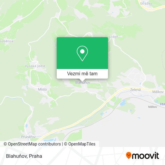 Blahuňov mapa