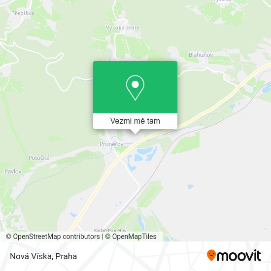 Nová Víska mapa