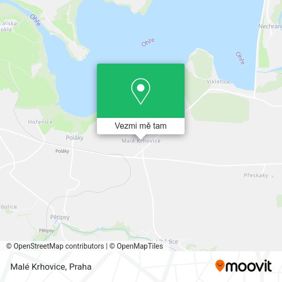 Malé Krhovice mapa