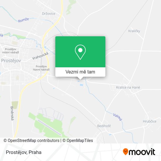 Prostějov mapa