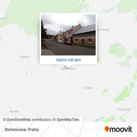 Bořenovice mapa