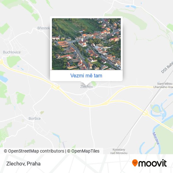 Zlechov mapa