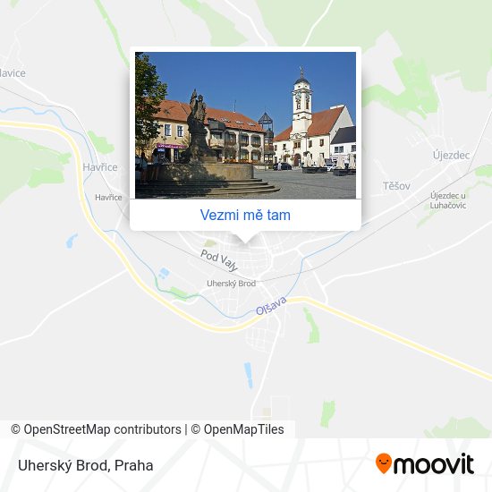 Uherský Brod mapa