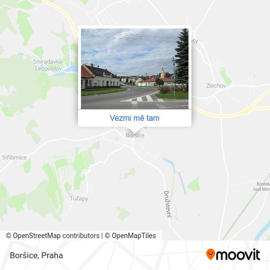 Boršice mapa