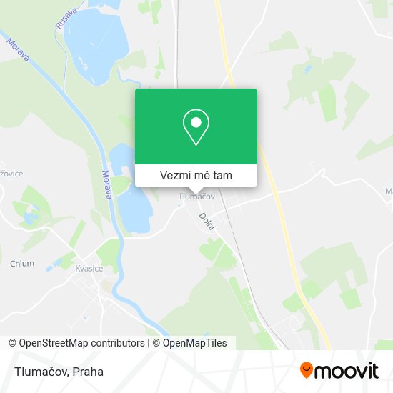 Tlumačov mapa
