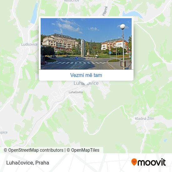 Luhačovice mapa