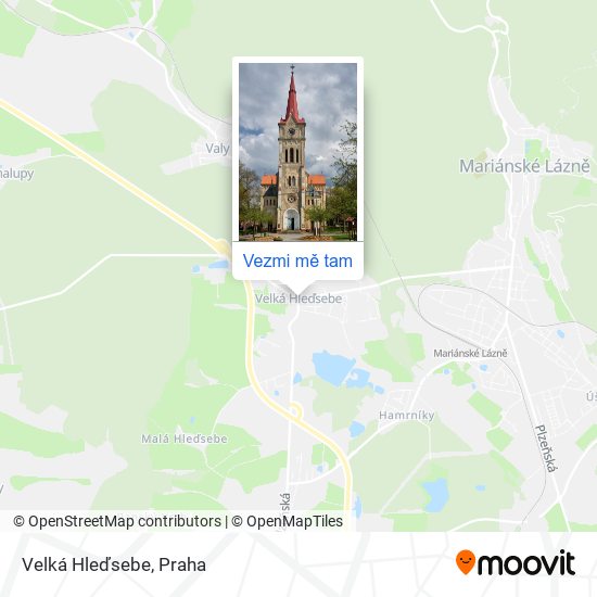 Velká Hleďsebe mapa