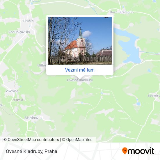 Ovesné Kladruby mapa