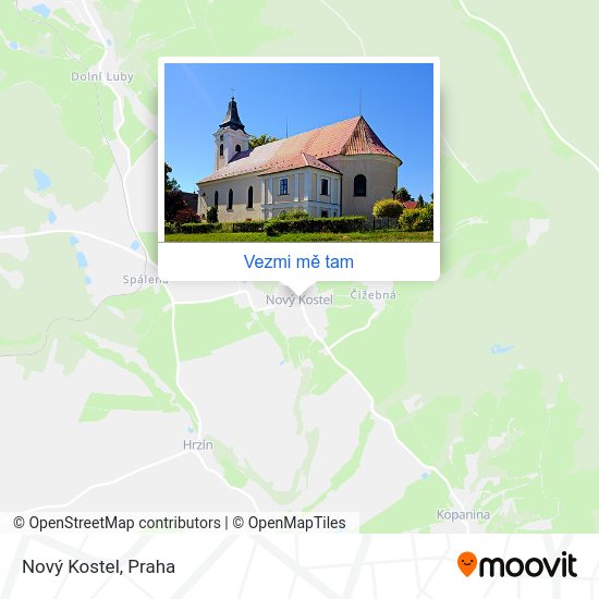 Nový Kostel mapa