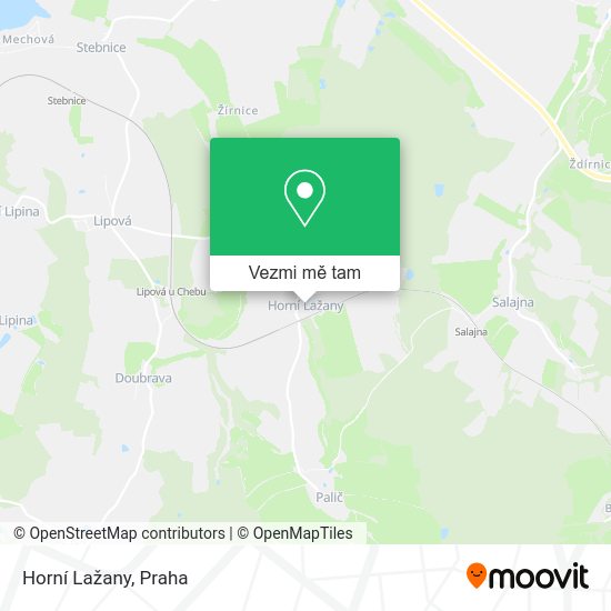 Horní Lažany mapa