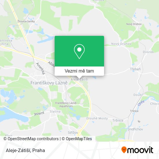 Aleje-Zátiší mapa