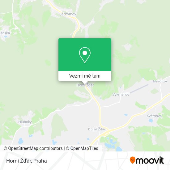 Horní Žďár mapa