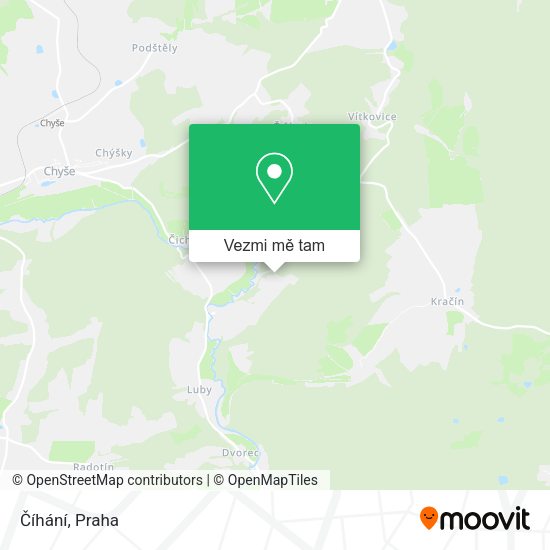 Číhání mapa