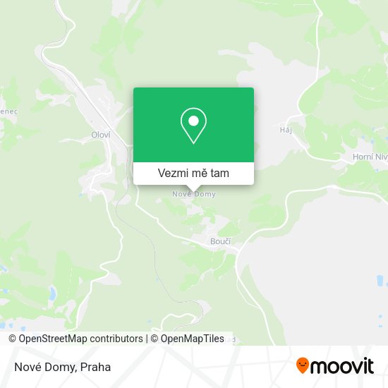 Nové Domy mapa