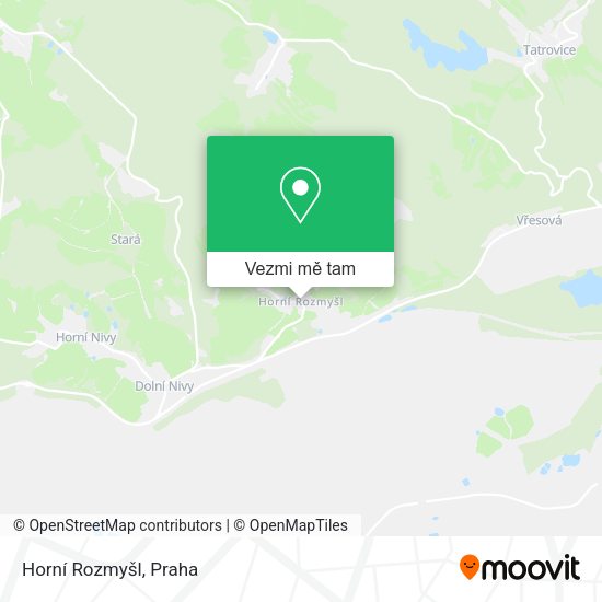 Horní Rozmyšl mapa