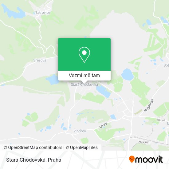 Stará Chodovská mapa