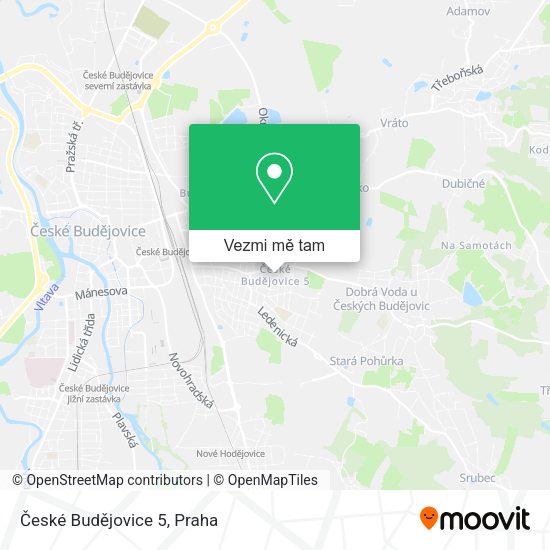 České Budějovice 5 mapa